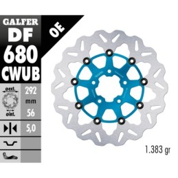 Disques de frein flottants galfer "wave" 758125