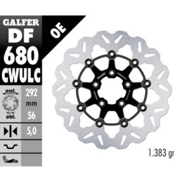 Disques de frein flottants galfer "wave" 758127