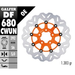 Disques de frein flottants galfer "wave" 758128