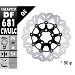 Disques de frein flottants galfer "wave" 758133