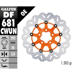 Disques de frein flottants galfer "wave" 758134