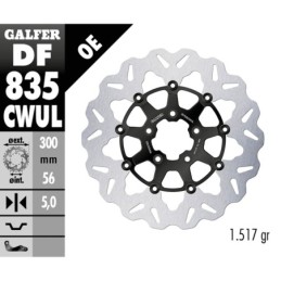 Disques de frein flottants galfer "wave" 758138