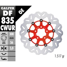 Disques de frein flottants galfer "wave" 758141