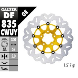 Disques de frein flottants galfer "wave" 758142