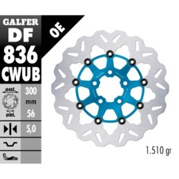 Disques de frein flottants galfer "wave" 758143