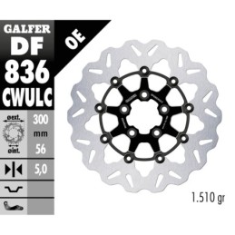 Disques de frein flottants galfer "wave" 758145