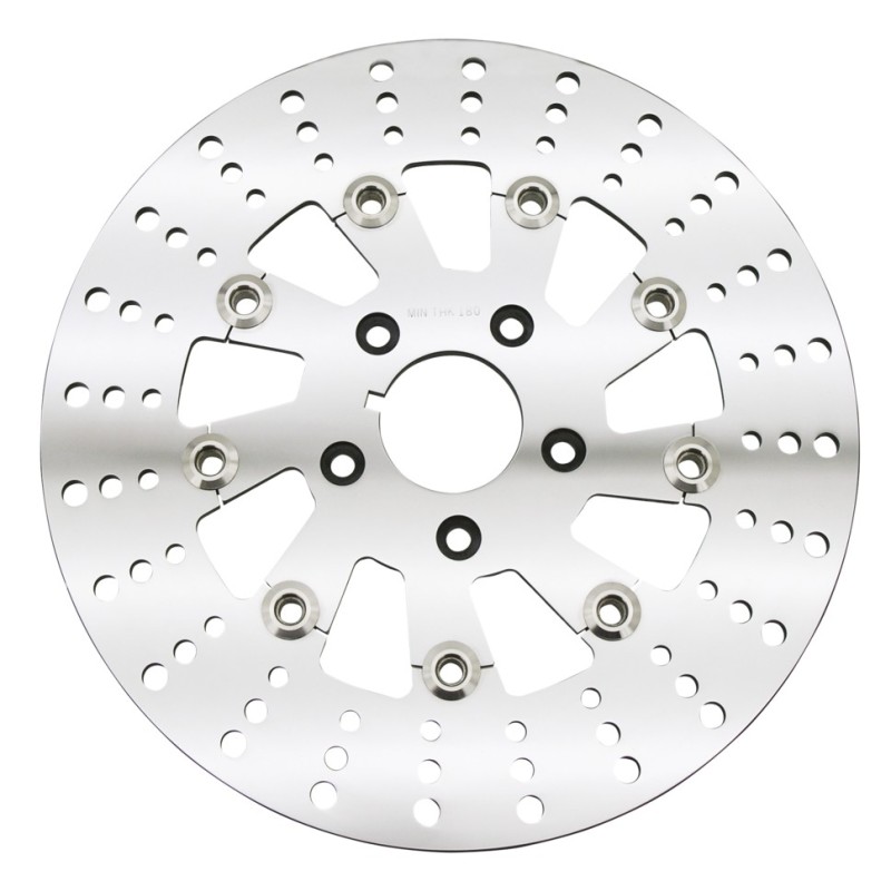 Disques flottants inox perces et polis 144600