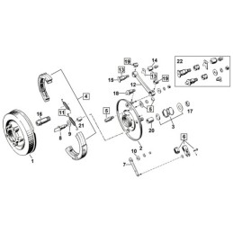 Pieces de frein avant pour anciennes fourches springer 723385