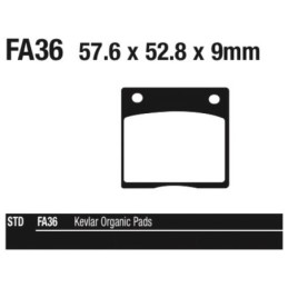 Plaquettes de frein pour etrier after market 743055