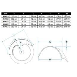 Garde-boue arriere cruisespeed pour rigides 960453