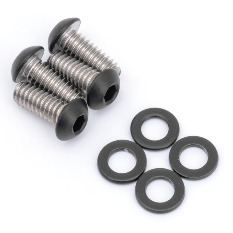 Kits de vis de garde-boue avant en inox noir 770416