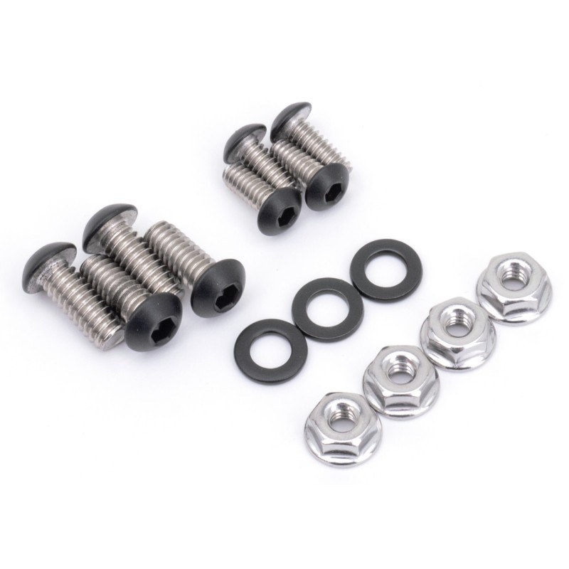 Kits de vis de garde-boue avant en inox noir 770417