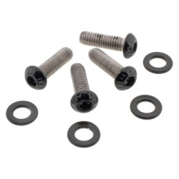 Kits de vis de garde-boue avant en inox noir 770431