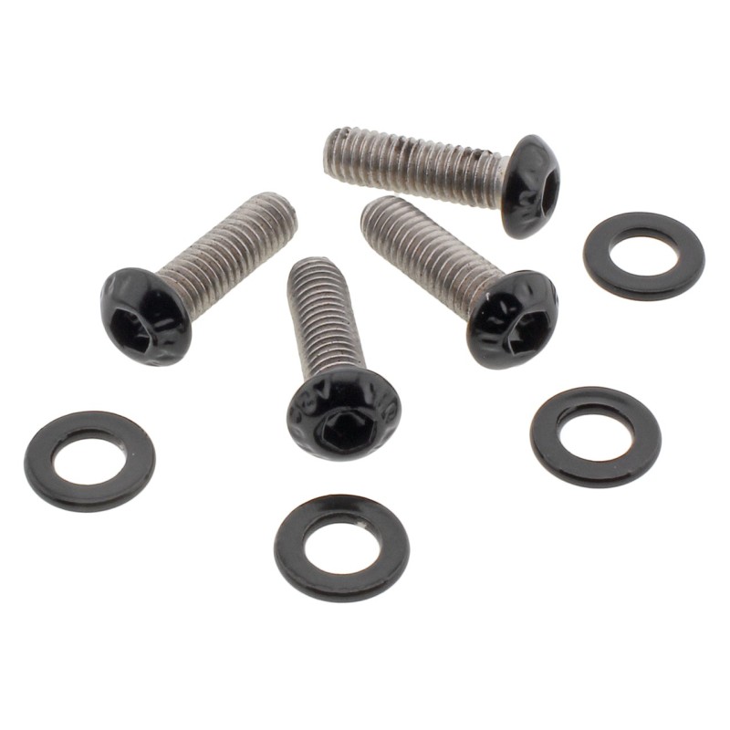 Kits de vis de garde-boue avant en inox noir 770431
