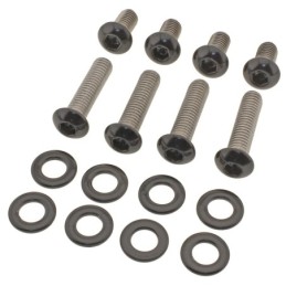 Kits de vis de garde-boue avant en inox noir 770439