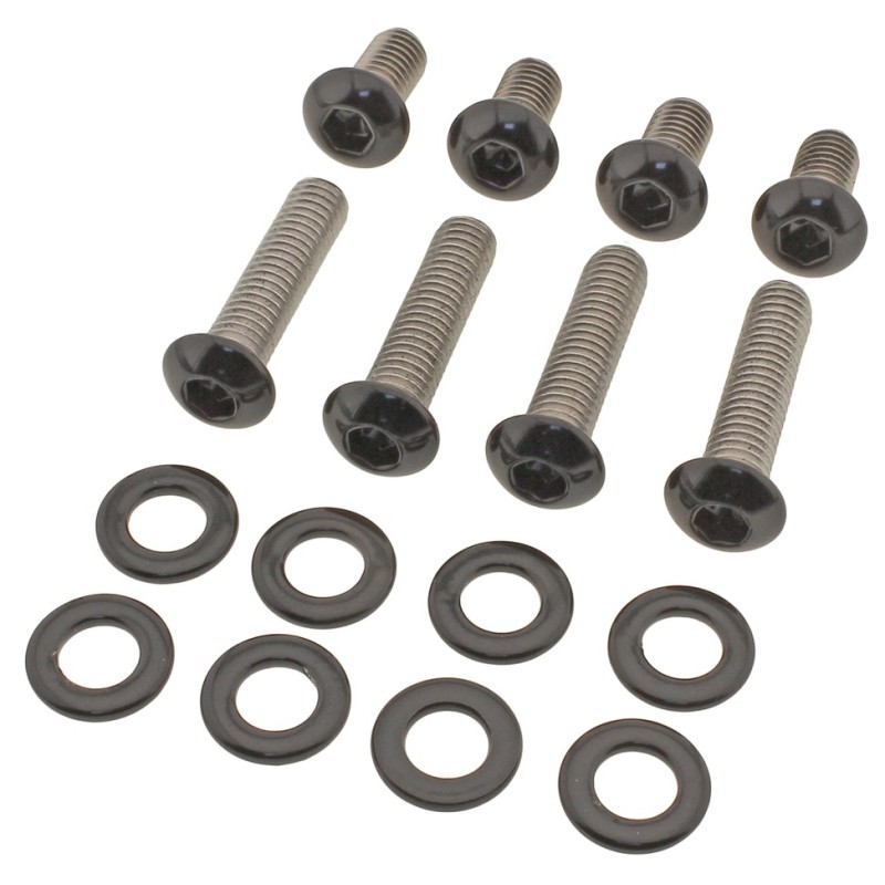 Kits de vis de garde-boue avant en inox noir 770439