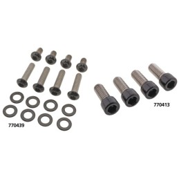 Kits de vis de garde-boue avant en inox noir 770439
