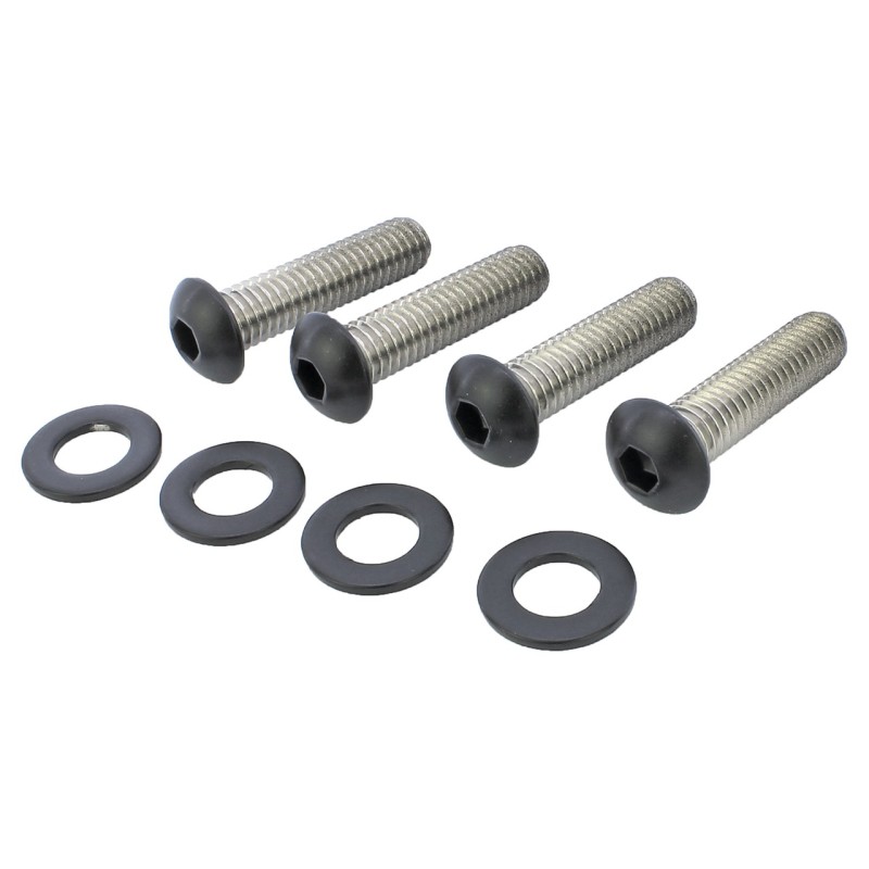 Kits de vis de garde-boue en acier inox noir 770408