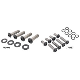 Kits de vis de garde-boue en acier inox noir 770408