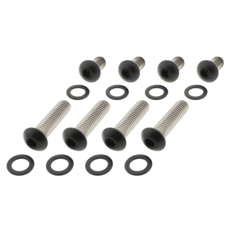 Kits de vis de garde-boue en acier inox noir 770409