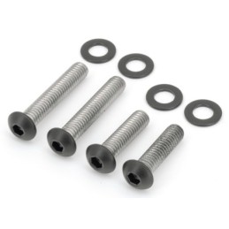 Kits de vis de garde-boue en acier inox noir 770421