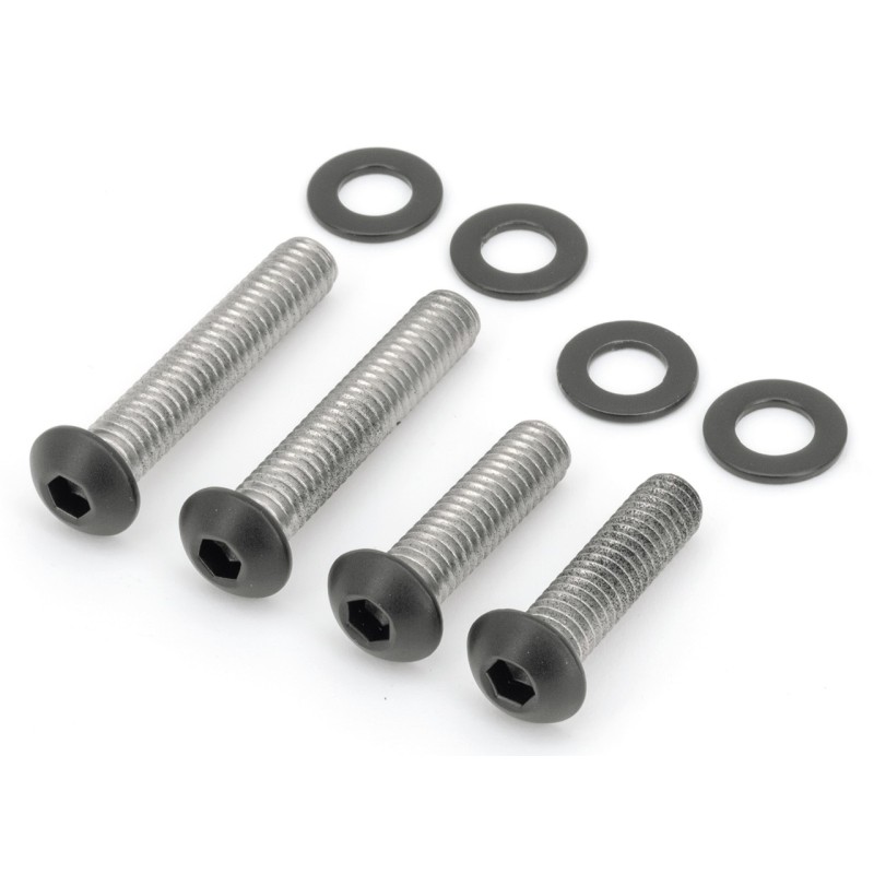 Kits de vis de garde-boue en acier inox noir 770421