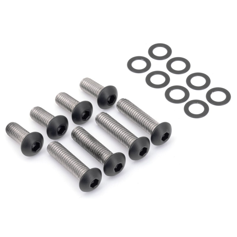 Kits de vis de garde-boue en acier inox noir 770457