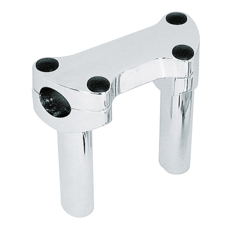 Jeux de risers et de pattes de guidon chromes 241256