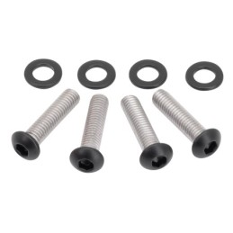 Kit de support de commande de frein et d'embrayage en inox noir pour sportster 770422