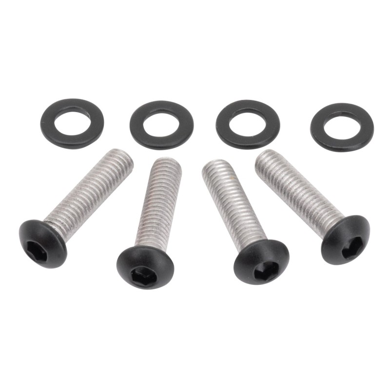 Kit de support de commande de frein et d'embrayage en inox noir pour sportster 770422