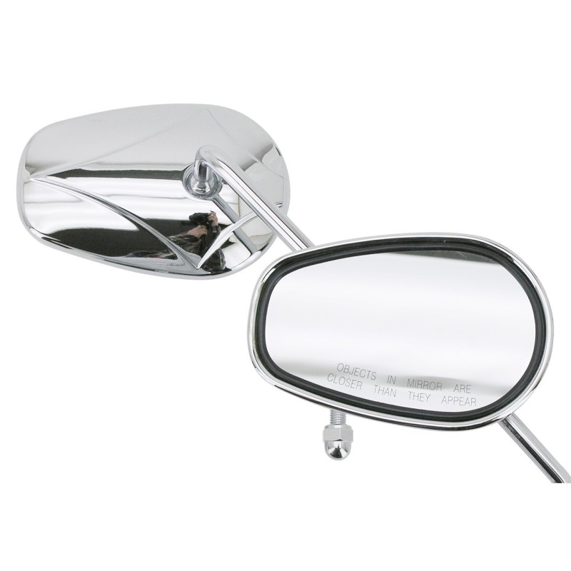 Retroviseur chrome avec logo diamant 270400