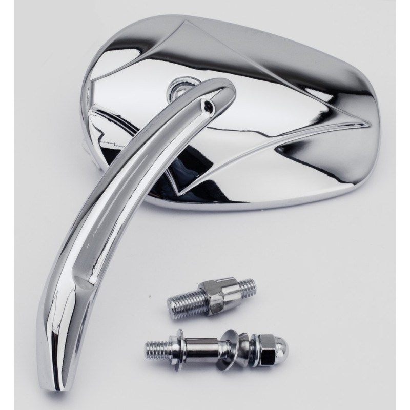 Retroviseur chrome avec logo diamant 270403