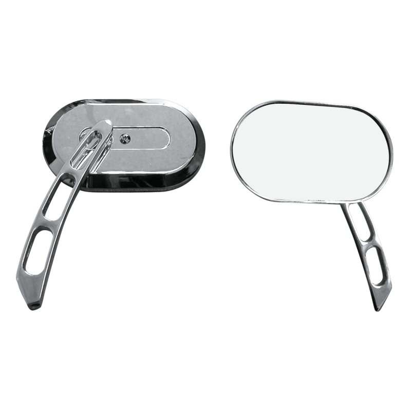 Retroviseur chrome ovale 270277