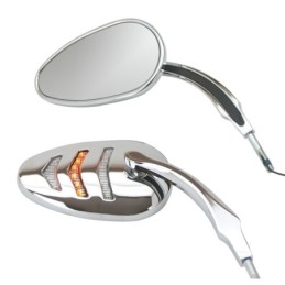 Retroviseurs chromes "detonator" avec led integrees 270607