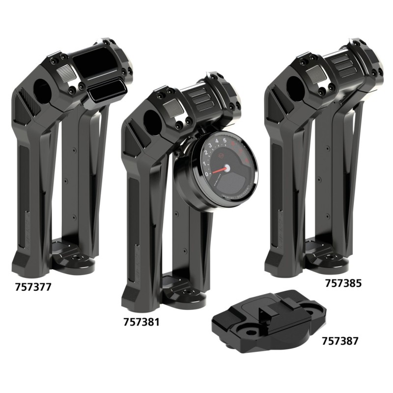 Risers rick's pullback club style pour guidons 1 1/4" 757611