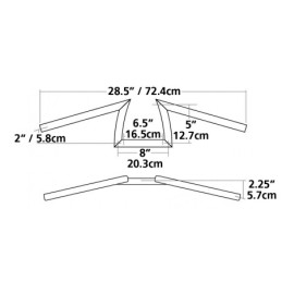 Un pouce diametre donkey bar zodiac custom products 758051