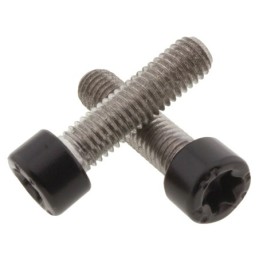Vis d'embouts de guidons en inox noires pour rh sportster 770444