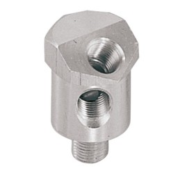 Adapteur de manometre d'huile en aluminium pour modeles big twin recent 234735