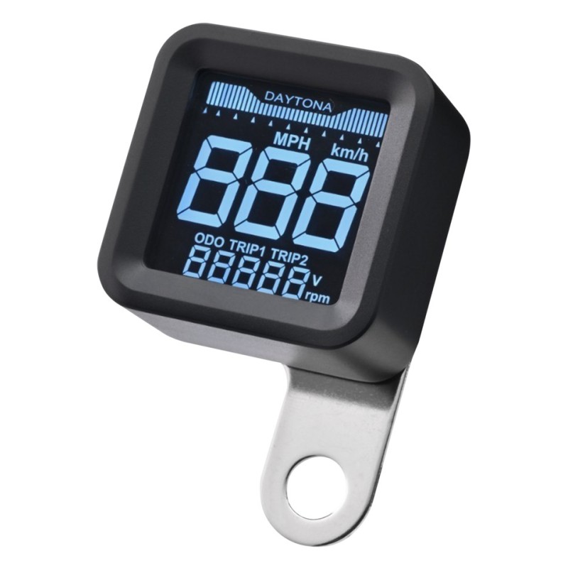 Compteur et compte-tours daytona "cube" digital lcd 769358