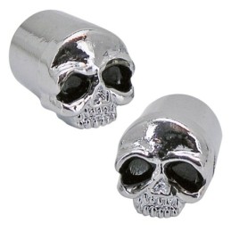 Bouchon de valve avec "tete de mort" 011485