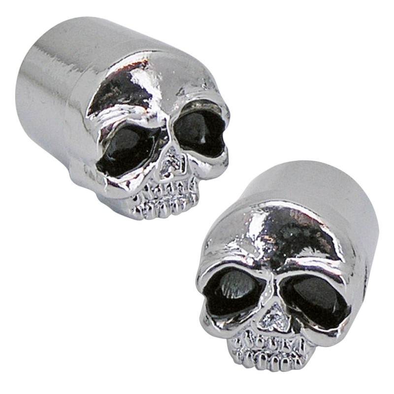 Bouchon de valve avec "tete de mort" 011485