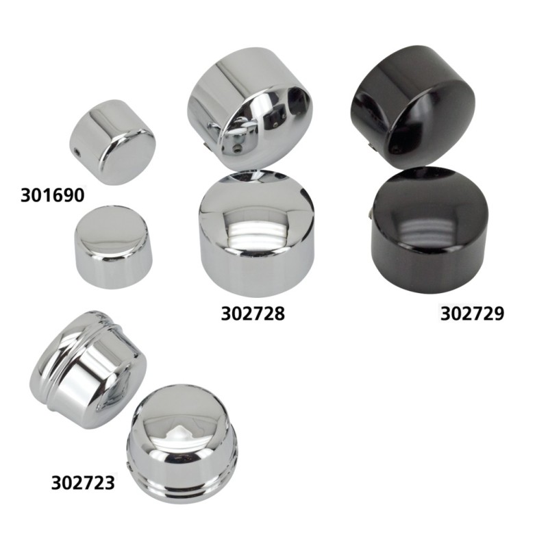 Ensembles de caches axe chromes et noirs 302728