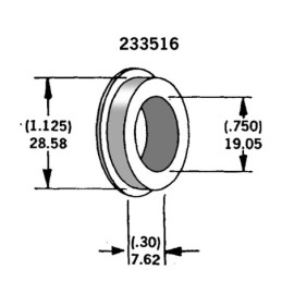 Entretoises pour axes et roues 233516