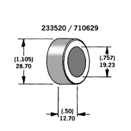 Entretoises pour axes et roues 233520