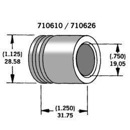 Entretoises pour axes et roues 710610