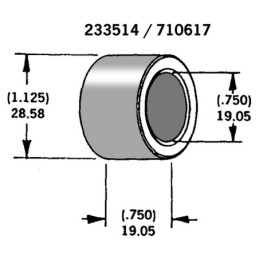 Entretoises pour axes et roues 710617