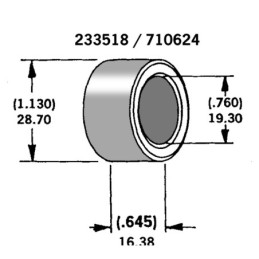 Entretoises pour axes et roues 710624