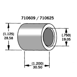 Entretoises pour axes et roues 710625
