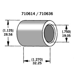 Entretoises pour axes et roues 710636