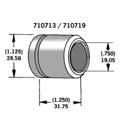Entretoises pour axes et roues 710713